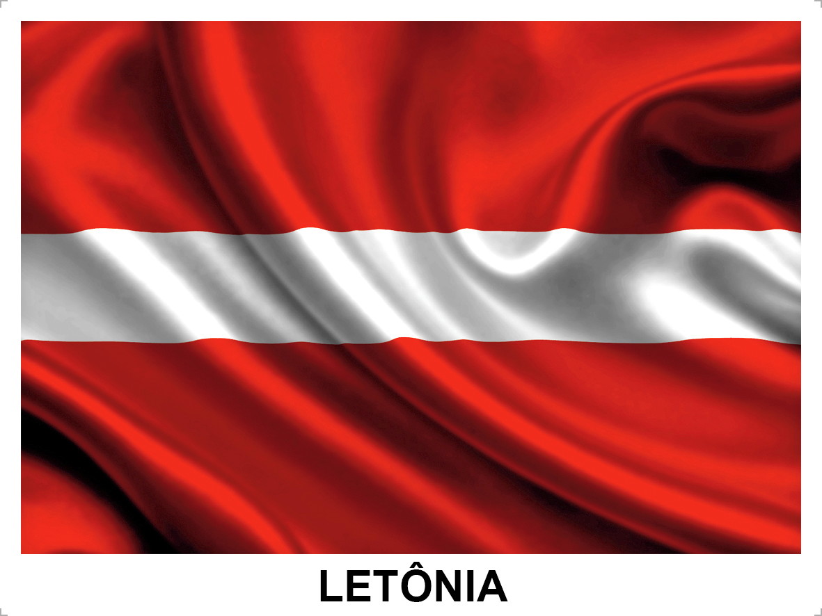 bandeira Letônia